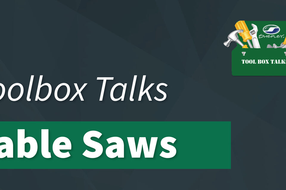 Toolbox Talks Graphics Table Saws